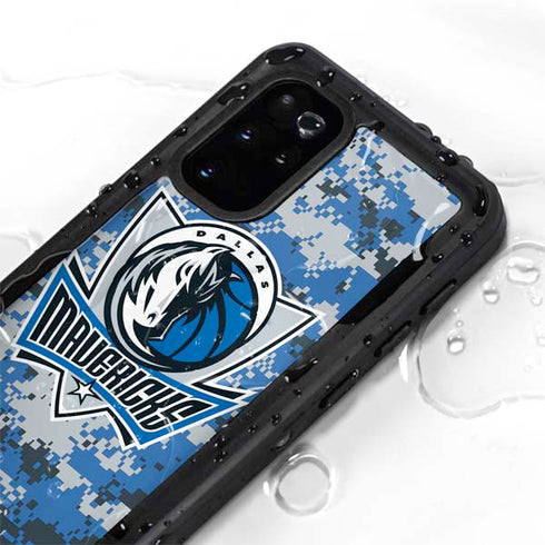 NBA Dallas Mavericks Digi Camo Galaxy S20 Plus Waterproof Case