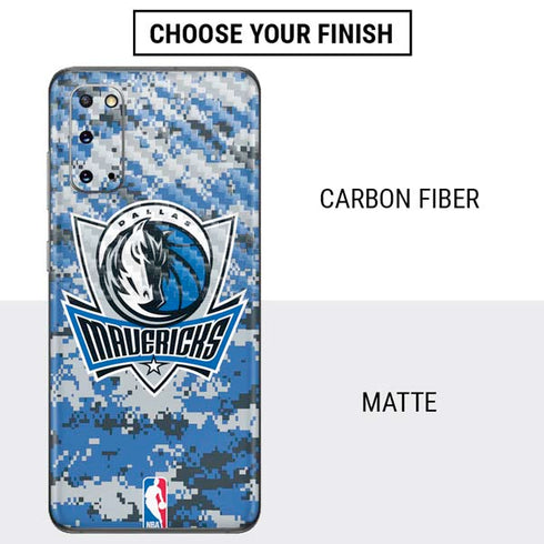 NBA Dallas Mavericks Digi Camo Galaxy S20 Skin