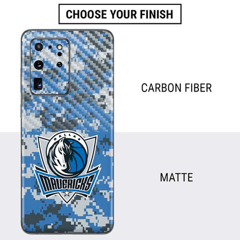 NBA Dallas Mavericks Digi Camo Galaxy S20 Ultra 5G Skin