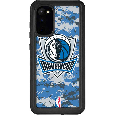 NBA Dallas Mavericks Digi Camo Galaxy S20 Waterproof Case