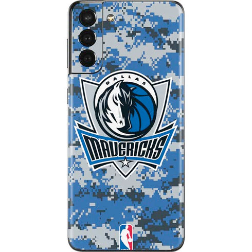 NBA Dallas Mavericks Digi Camo Galaxy S21 Plus 5G Skin