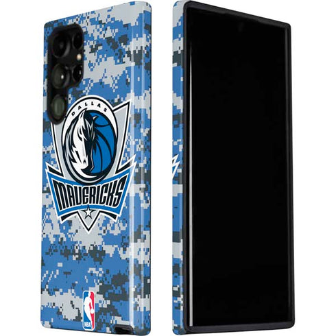 NBA Dallas Mavericks Digi Camo Galaxy S22 Ultra Pro Case