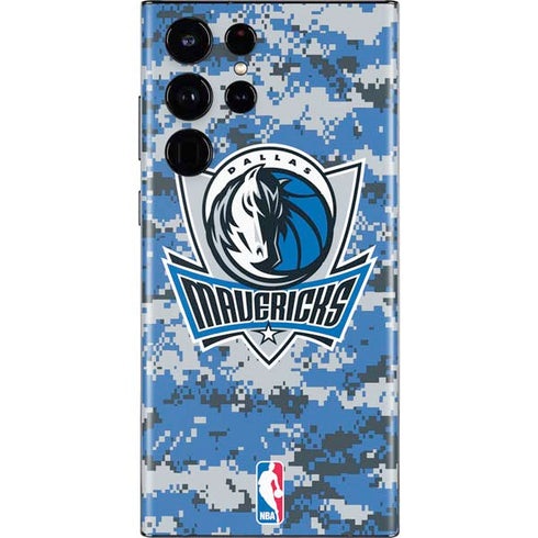 NBA Dallas Mavericks Digi Camo Galaxy S22 Ultra Skin