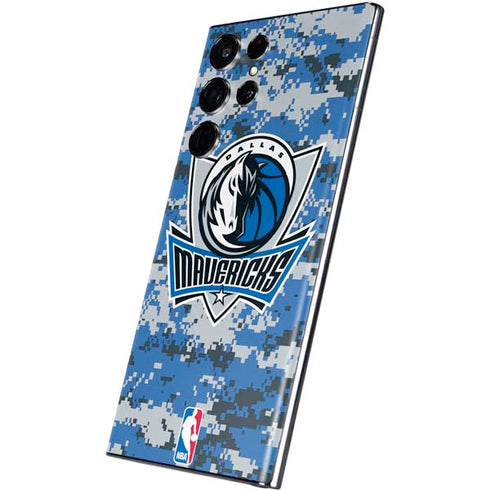 NBA Dallas Mavericks Digi Camo Galaxy S22 Ultra Skin