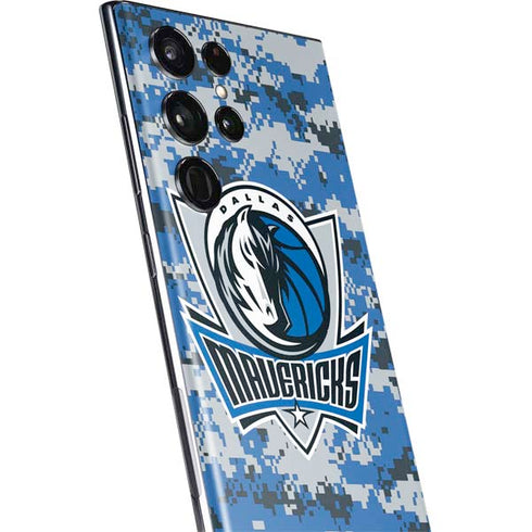 NBA Dallas Mavericks Digi Camo Galaxy S22 Ultra Skin