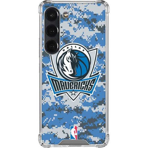 NBA Dallas Mavericks Digi Camo Galaxy S23 Clear Case