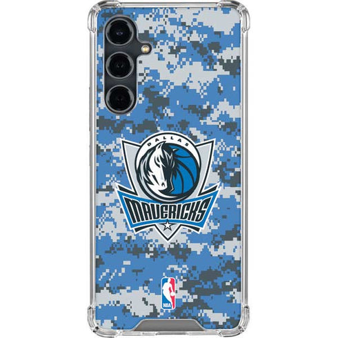 NBA Dallas Mavericks Digi Camo Galaxy S23 FE Clear Case