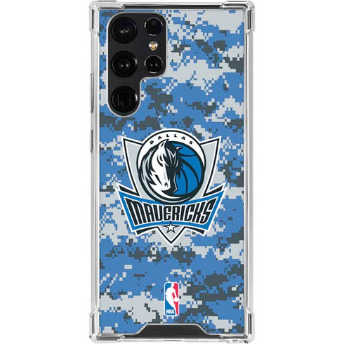 NBA Dallas Mavericks Digi Camo Galaxy S24 Ultra Clear Case