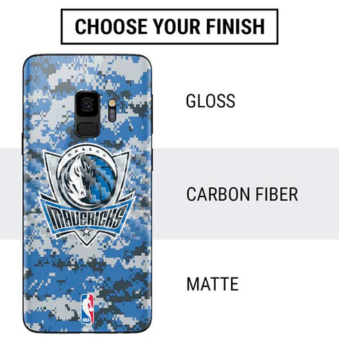 NBA Dallas Mavericks Digi Camo Galaxy S9 Skin