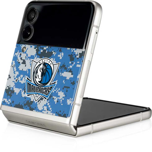 NBA Dallas Mavericks Digi Camo Galaxy Z Flip3 5G Skin