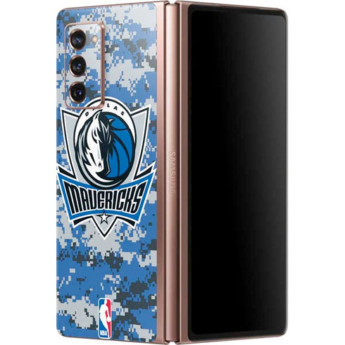 NBA Dallas Mavericks Digi Camo Galaxy Z Fold2 5G Skin