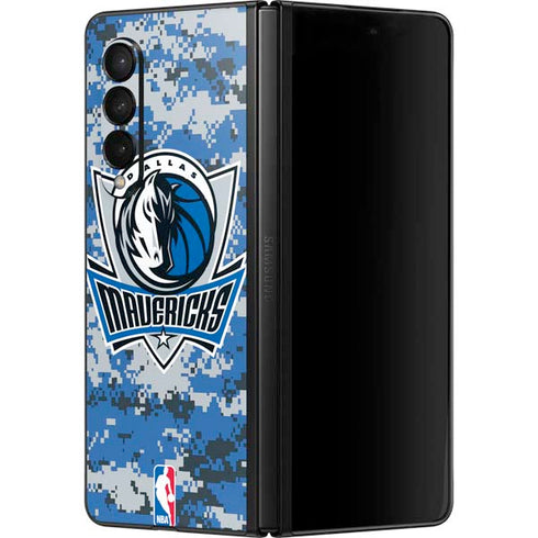 NBA Dallas Mavericks Digi Camo Galaxy Z Fold3 5G Skin