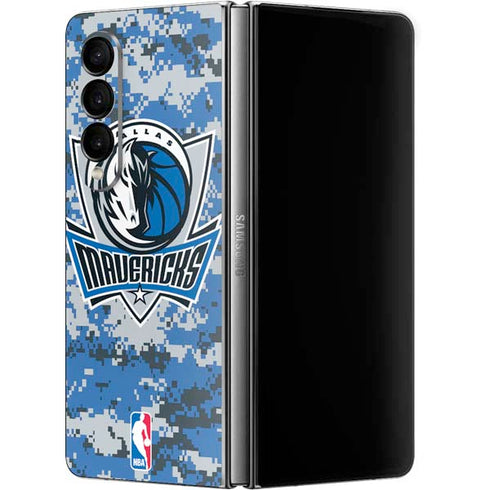 NBA Dallas Mavericks Digi Camo Galaxy Z Fold4 5G Skin