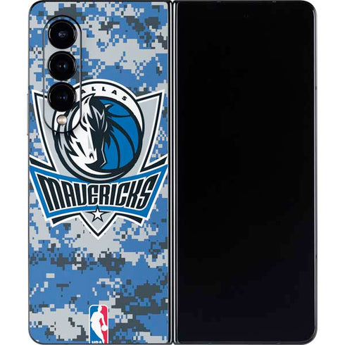 NBA Dallas Mavericks Digi Camo Galaxy Z Fold4 5G Skin