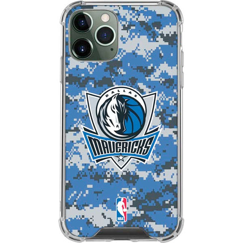 NBA Dallas Mavericks Digi Camo iPhone 11 Pro Max Clear Case