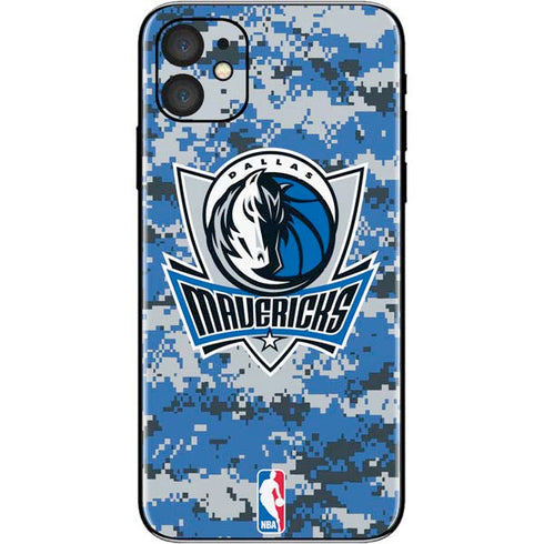 NBA Dallas Mavericks Digi Camo iPhone 11 Skin