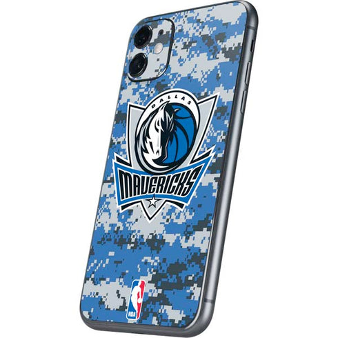 NBA Dallas Mavericks Digi Camo iPhone 11 Skin