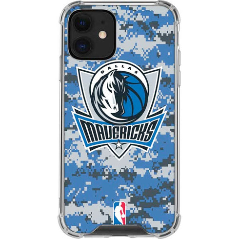 NBA Dallas Mavericks Digi Camo iPhone 12 Mini Clear Case