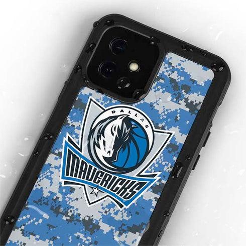 NBA Dallas Mavericks Digi Camo iPhone 12 Mini Waterproof Case