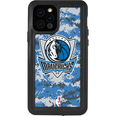 NBA Dallas Mavericks Digi Camo iPhone 12 Pro Waterproof Case