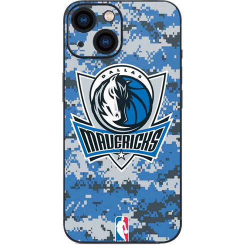 NBA Dallas Mavericks Digi Camo iPhone 13 Mini Skin
