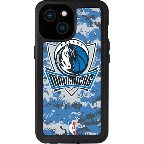 NBA Dallas Mavericks Digi Camo iPhone 13 Mini Waterproof Case