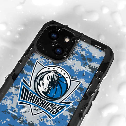 NBA Dallas Mavericks Digi Camo iPhone 13 Mini Waterproof Case