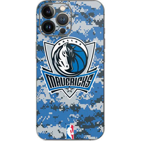 NBA Dallas Mavericks Digi Camo iPhone 13 Pro Max Skin