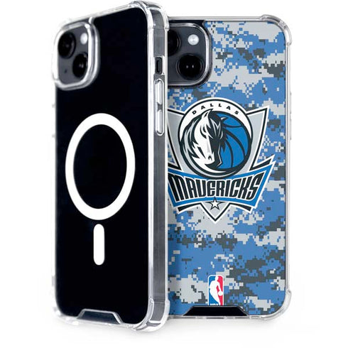 NBA Dallas Mavericks Digi Camo iPhone 15 Plus MagSafe Case