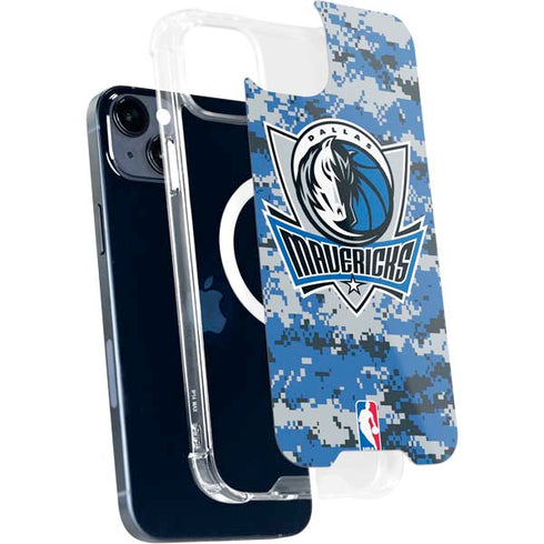 NBA Dallas Mavericks Digi Camo iPhone 15 Plus MagSafe Case