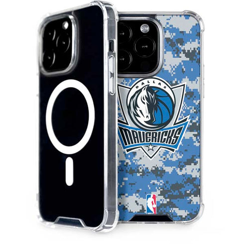 NBA Dallas Mavericks Digi Camo iPhone 15 Pro MagSafe Case