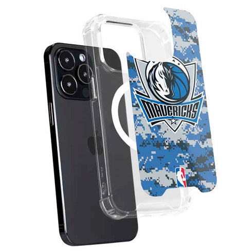 NBA Dallas Mavericks Digi Camo iPhone 15 Pro MagSafe Case