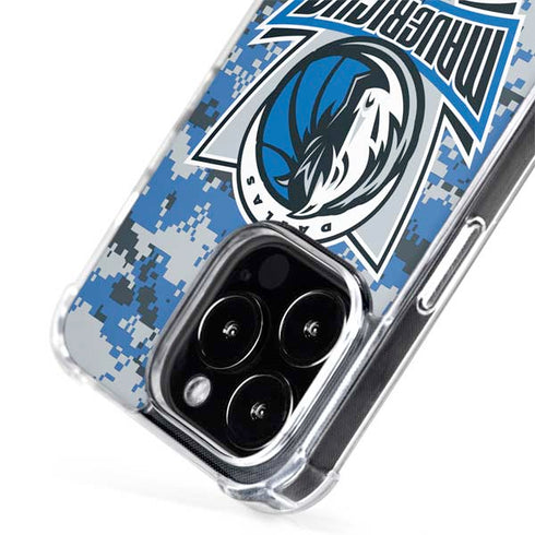 NBA Dallas Mavericks Digi Camo iPhone 15 Pro MagSafe Case