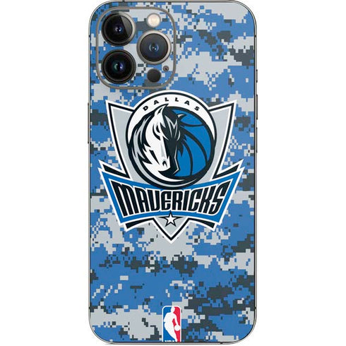 NBA Dallas Mavericks Digi Camo iPhone 14 Pro Max Skin