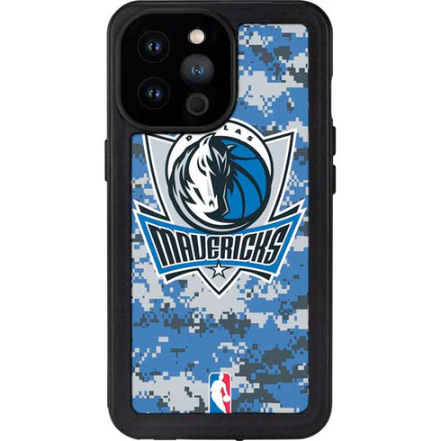 NBA Dallas Mavericks Digi Camo iPhone 14 Pro Max Waterproof Case