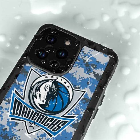 NBA Dallas Mavericks Digi Camo iPhone 14 Pro Max Waterproof Case