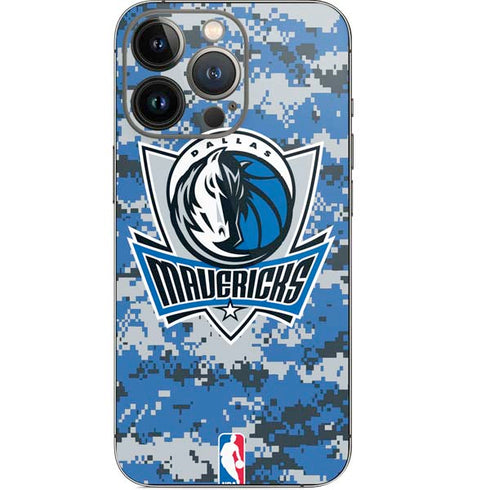 NBA Dallas Mavericks Digi Camo iPhone 15 Pro Skin