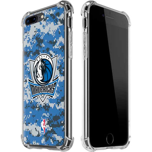 NBA Dallas Mavericks Digi Camo iPhone 7/8 Plus Clear Case