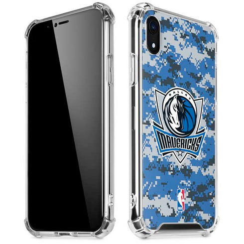 NBA Dallas Mavericks Digi Camo iPhone XR Clear Case