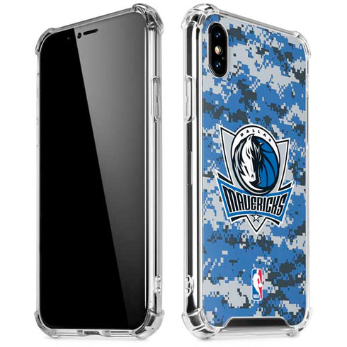 NBA Dallas Mavericks Digi Camo iPhone XS Max Clear Case