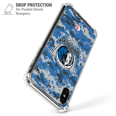 NBA Dallas Mavericks Digi Camo iPhone XS Max Clear Case