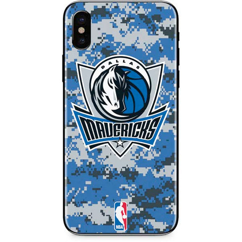 NBA Dallas Mavericks Digi Camo iPhone XS Skin