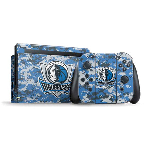 NBA Dallas Mavericks Digi Camo Nintendo Switch Bundle Skin