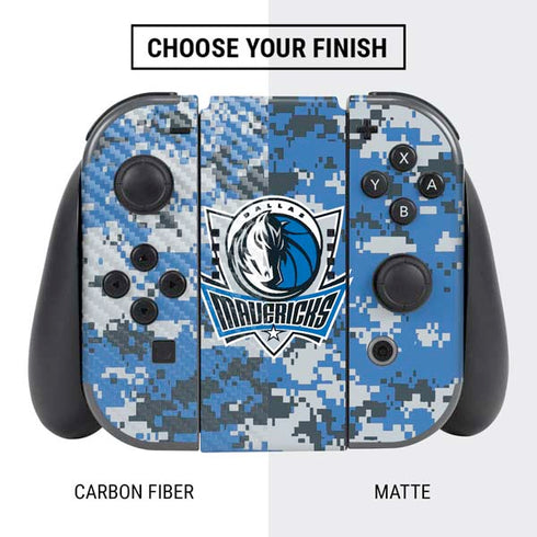 NBA Dallas Mavericks Digi Camo Nintendo Switch Bundle Skin