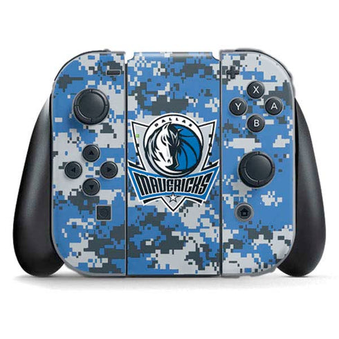 NBA Dallas Mavericks Digi Camo Nintendo Switch (2017-2021) Joy-Con Controller Skin