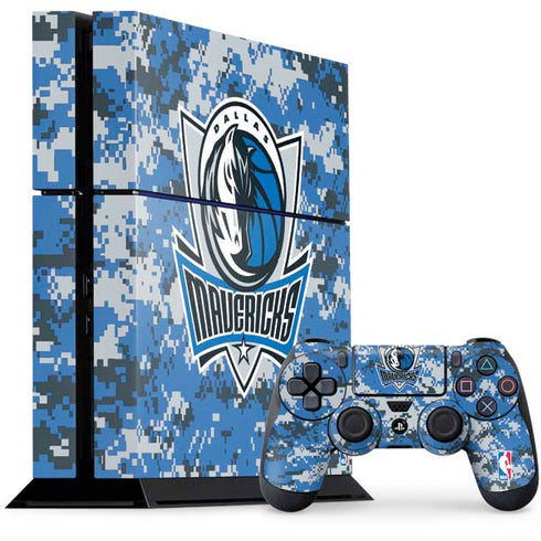 NBA Dallas Mavericks Digi Camo PS4 Console and Controller Bundle Skin