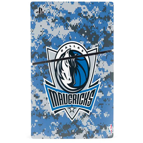 NBA Dallas Mavericks Digi Camo PS5 Slim Disk Console Skin