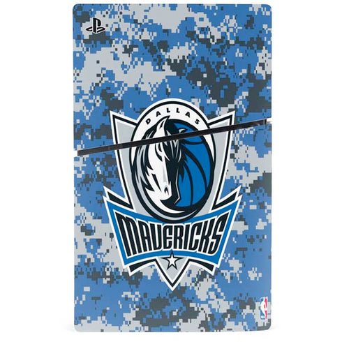 NBA Dallas Mavericks Digi Camo PS5 Slim Digital Edition Bundle Skin