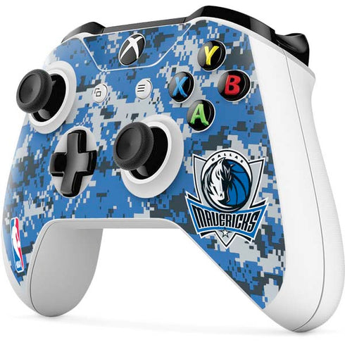 NBA Dallas Mavericks Digi Camo Xbox One S Controller Skin