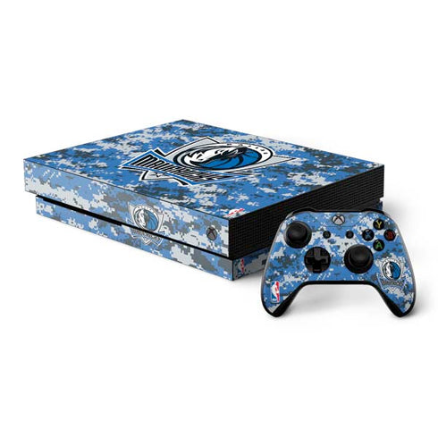 NBA Dallas Mavericks Digi Camo Xbox One X Bundle Skin